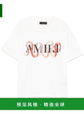 1h可退 香港直邮AMIRI 男士 印花 T 恤 AMJYTE1155 white白色 舒