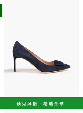 1h可退 香港直邮Rupert Sanderson 女士 Nada 精饰绒面革浅口鞋 R