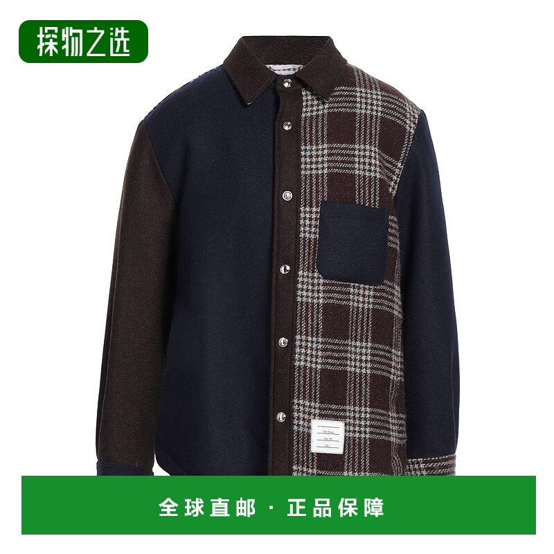 香港直邮Thom Browne 汤姆·布朗 男士 格纹衬衫