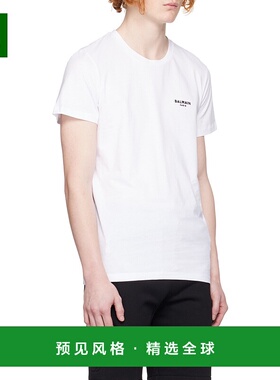 香港直邮Balmain Flock 徽标 T 恤 AH1EF000BB04