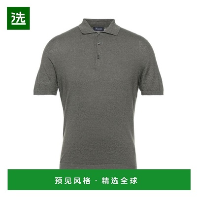 1h可退 【美国直邮】DRUMOHR 男装针织衫 毛衣 轻便短袖Polo领毛