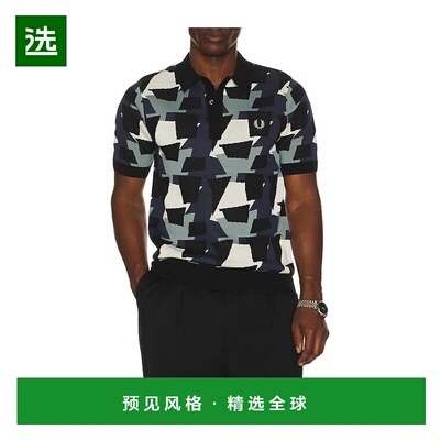 1h可退 香港直邮Fred Perry 弗莱德.派瑞 男士 Fragment 提花针织