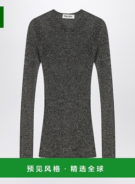 香港直邮Miu Miu 缪缪 女士 灰色长袖卢勒克斯衬衫 MML00YOOO176W