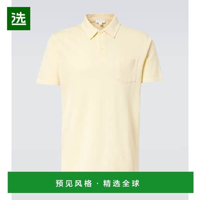 1h可退 香港直邮Sunspel 男士 Riviera 棉质Polo衫 white白色 舒