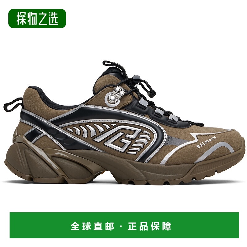 香港直邮Balmain 巴尔曼 男士 卡其色 Cosmic Dust 运动鞋 FM1VI3