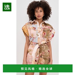 1h可退 香港直邮ZIMMERMANN 女士 Ascension 翻边连体衣