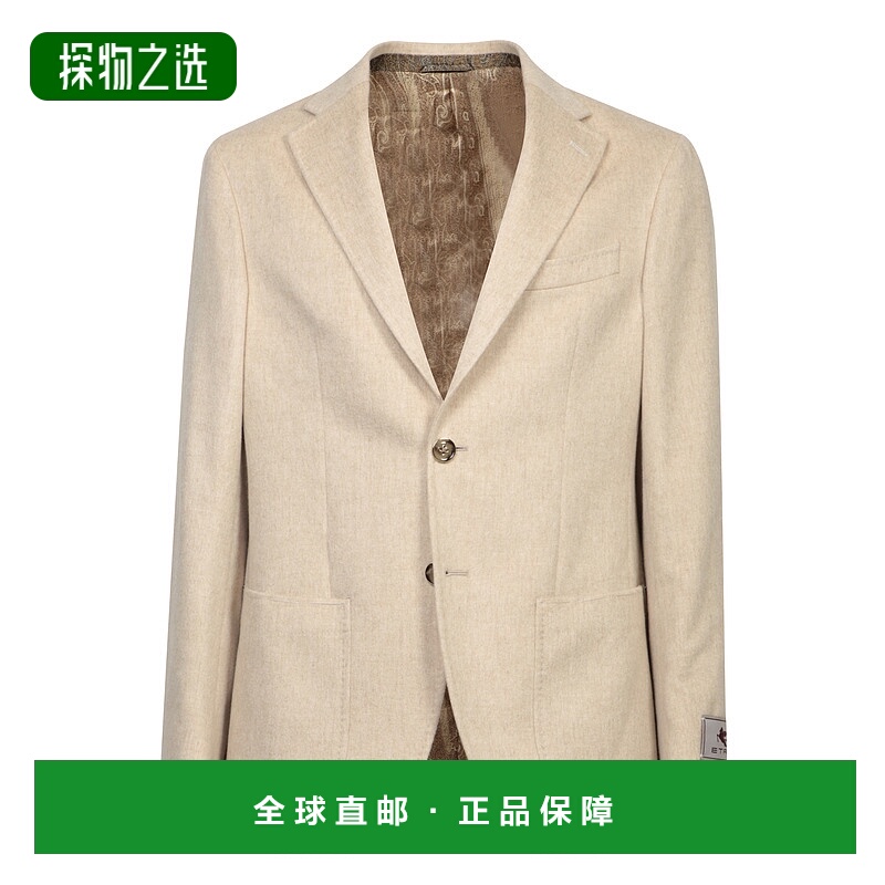 欧洲直邮ETRO 男士夹克MRCA002999TU2H8M0186羊绒经典翻领