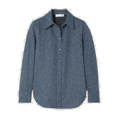 【99新未使用】香港直邮Chloe 长袖羊毛花呢衬衫 C22AHT16065