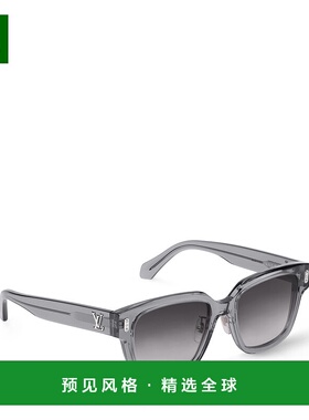 1h可退 欧洲直邮LV路易威登 Confidence系列男士灰色醋酸纤维方形