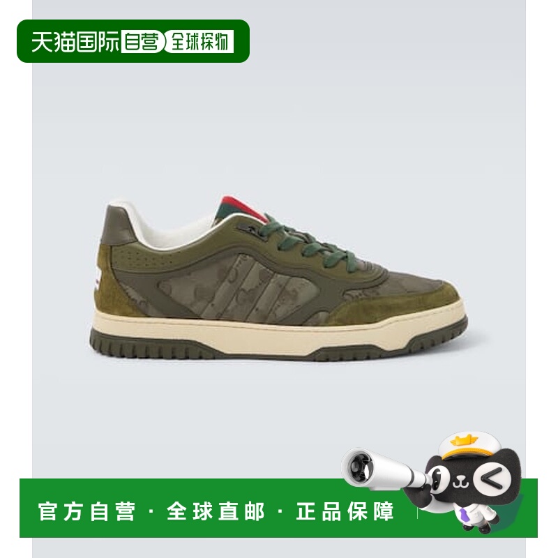 1h可退 香港直邮Gucci 古驰 男士 Re-Web GG 帆布运动鞋