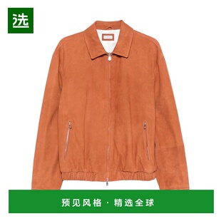 香港直邮Brunello MPCAO2071男装 Cucinelli 皮夹克 长袖 1h可退