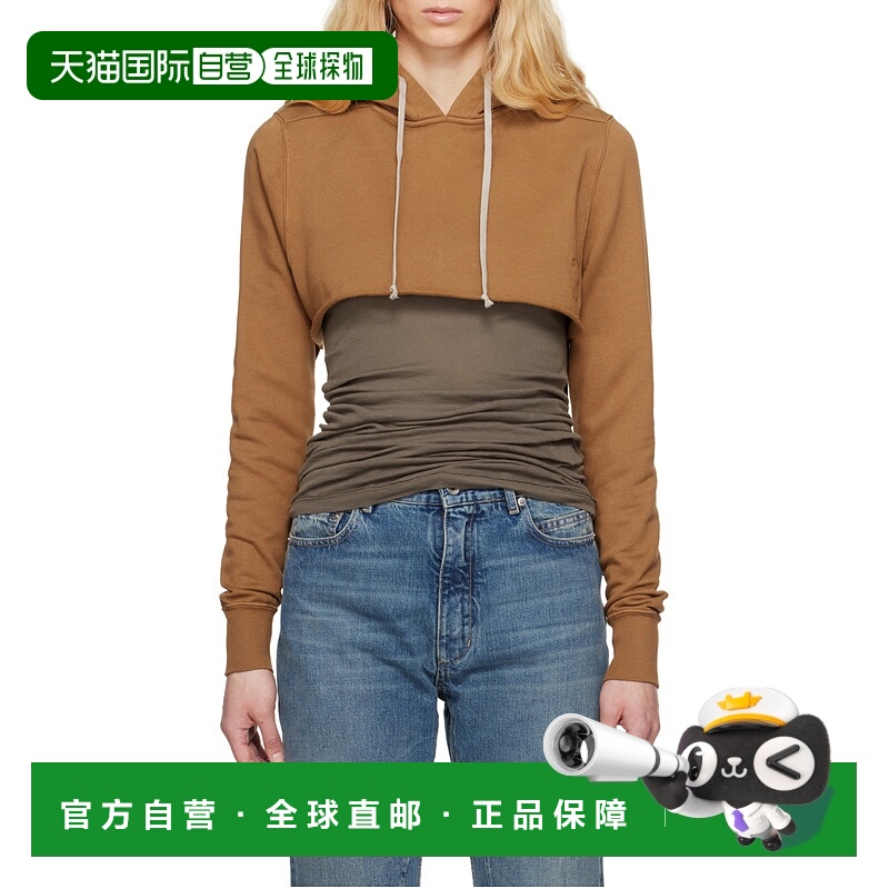 香港直邮Rick Owens Drkshdw 短款连帽衫 DS01E3222FP