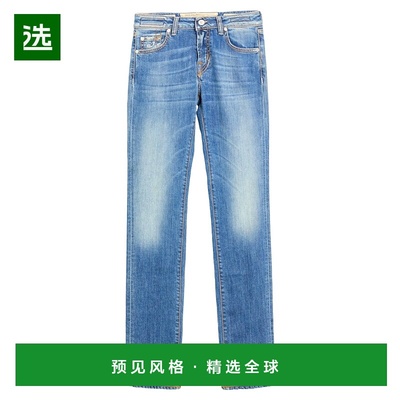 1h可退 香港直邮Jacob Cohen 男士 直筒裤 blue蓝色 舒适时尚