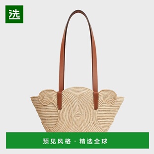 欧洲直邮CELINE 女士CELINE PANIER 酒椰纤维牛皮