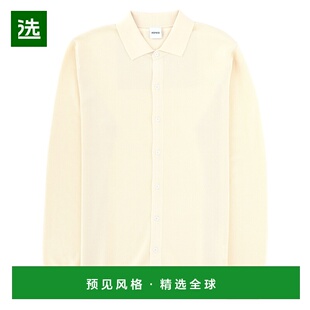 1h可退 香港直邮Aspesi 男士 羈扣領針織毛衣 M810D096 white白色