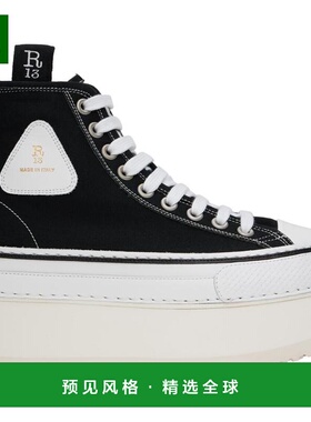 1h可退 【美国直邮】R13|黑色 Courtney 厚底高帮运动鞋足下工业