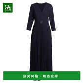 褶皱阔腿连体裤 1h可退 Tahari Cassidy 美国直邮 Elie