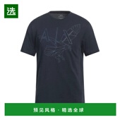 香港直邮Armani blue蓝色 Exchange 1h可退 男士 T恤 舒适时尚