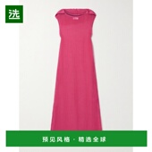 香港直邮LISA MARIE FERNANDEZ 1h可退 女士 连帽褶皱亚麻混纺薄