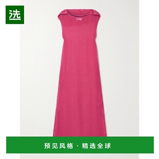 1h可退 香港直邮LISA MARIE FERNANDEZ 女士 连帽褶皱亚麻混纺薄