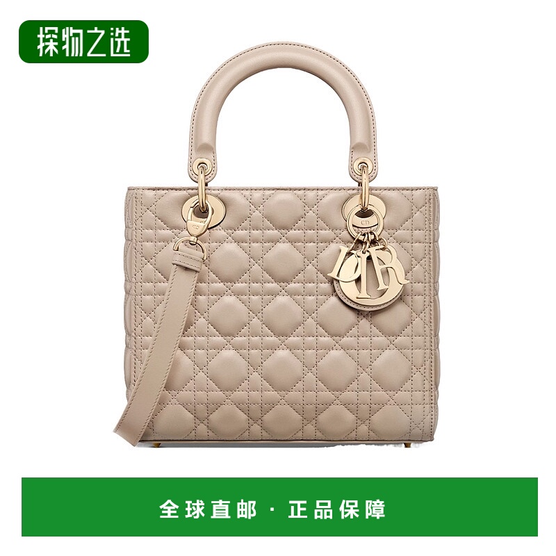 香港直邮Dior 中号 Lady Dior手提包 M0565ONGE