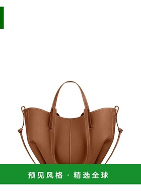 POLENE Cyme Mini女士驼色小牛皮单肩包