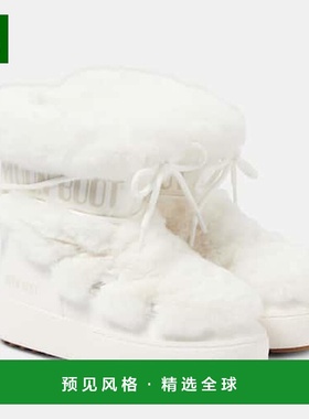 1h可退 香港直邮Moon Boot 月亮靴 女士 MB Ltrack 仿皮草修饰雪