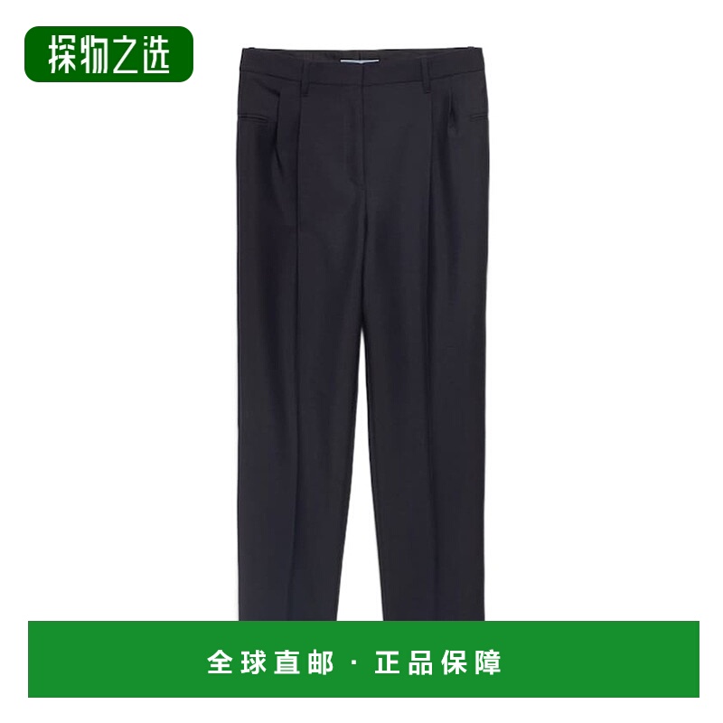 香港直邮Prada 腰带环休闲裤 P247JG12I1SOOO羊毛