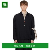 夹 The 香港直邮Song 1h可退 黑色 For 男士 Slim Mute Gabardine