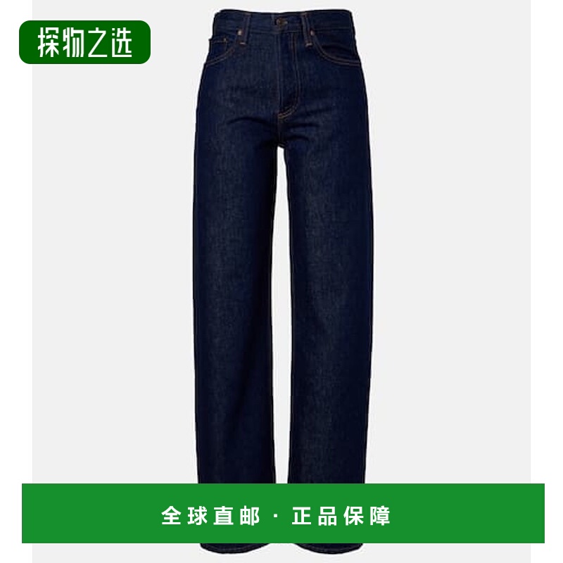 香港直邮AGOLDE 女士 弧形中腰阔腿牛仔裤 blue蓝色 舒适时尚