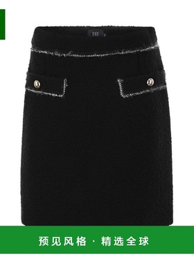 香港直邮Fay 女士 羊毛短款半身裙 NXW90494700B999