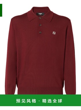 香港直邮FENDI 男士T恤 FZC167AU84F0HM6 CO 红色 Fendi Knitwear