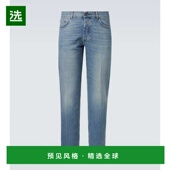 香港直邮Lardini blue蓝色 男士 1h可退 修身 牛仔裤 舒适时尚