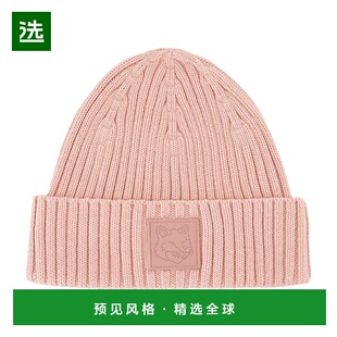 1h可退 香港直邮MAISON KITSUNE 女士 大胆狐狸头皮革贴片便帽 OW