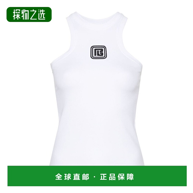香港直邮Balmain 印花无袖背心 DF1EB045BC49