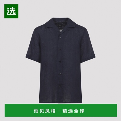 香港直邮BRIONI 男士衬衫 SCFR0LP91114100 SS2026 蓝色 CUBAN SH