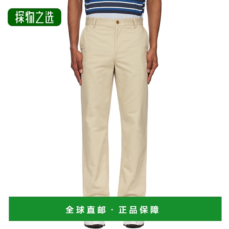 1h可退 香港直邮MAISON KITSUNE 男士 米色 Casual Chino 长裤 OM