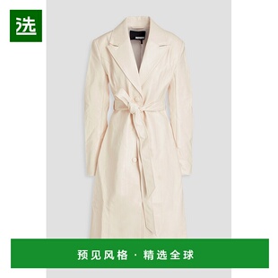 1h可退 香港直邮ROTATE BIRGER CHRISTENSEN 女士 束带仿皮大衣 1