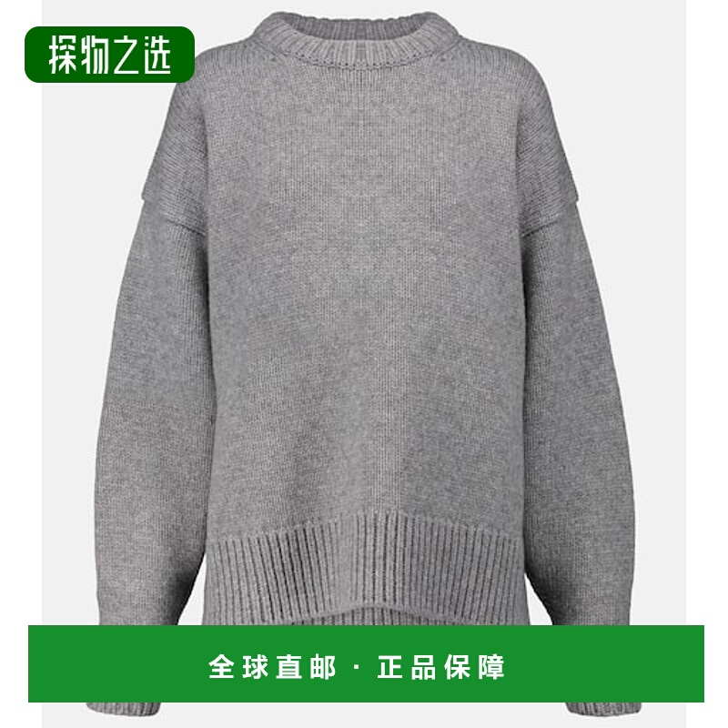 1h可退 香港直邮The Row 女士 Ophelia 羊毛羊绒毛衣 00 grey灰色
