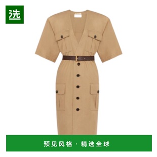 连衣裙 SAHARIENNE短袖 790089Y3A99 Laurent 香港直邮Saint