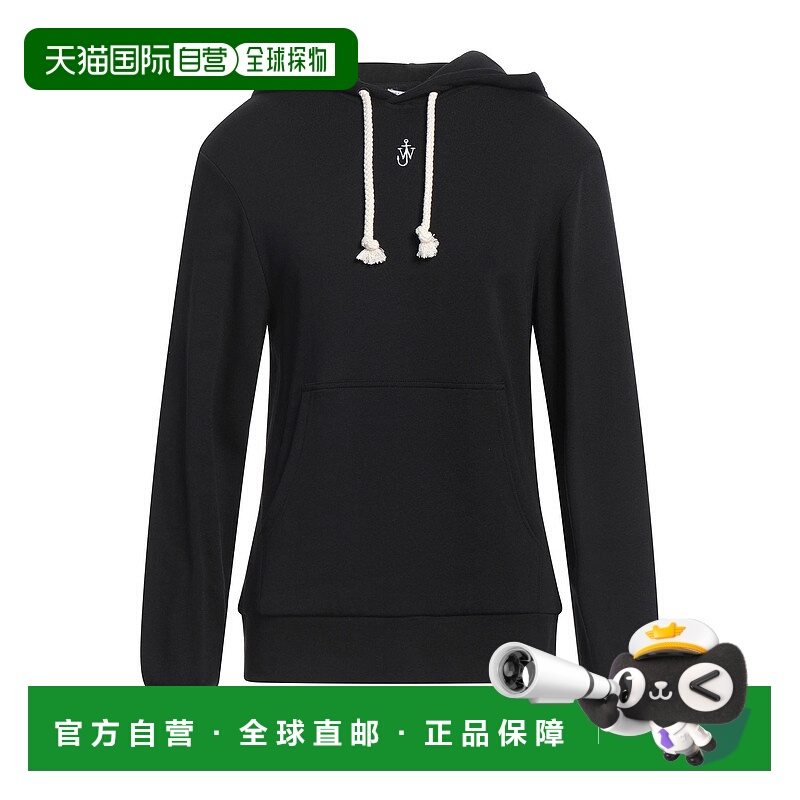 1h可退 香港直邮J.W. Anderson 男士 连帽卫衣 black黑色 舒适时