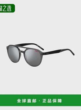 自营欧洲直邮HUGO BOSS雨果HUGO RED灰色醋酸纤维双桥太阳镜 带图