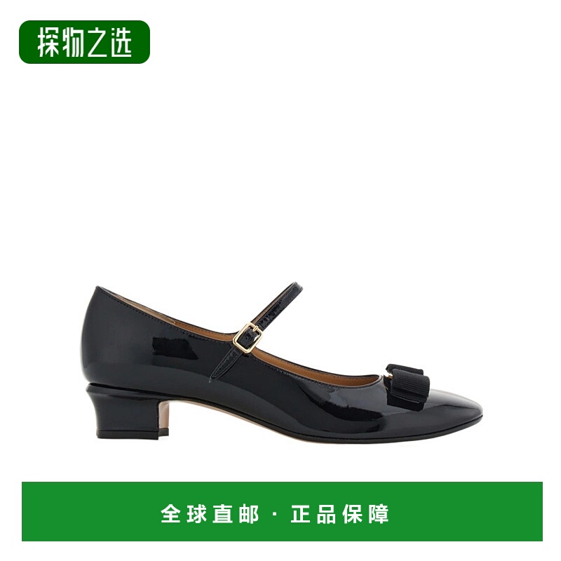 香港直邮Salvatore Ferragamo 带 Vara 蝴蝶结的玛丽珍 01L345
