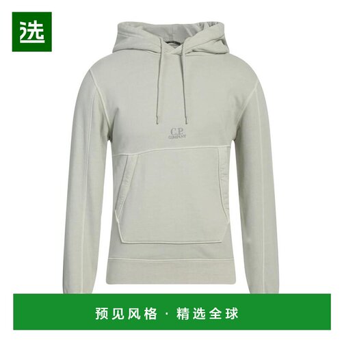 【美国直邮】c．p．company 男士 帽衫运动夹克衫长袖抓绒卫衣