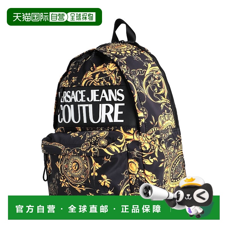 1h可退 香港直邮Versace Jeans 范思哲 女士 背包 black黑色 舒适