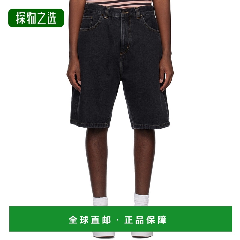 香港直邮CARHARTT WIP 男士 黑色 Brandon 牛仔短裤 I031921
