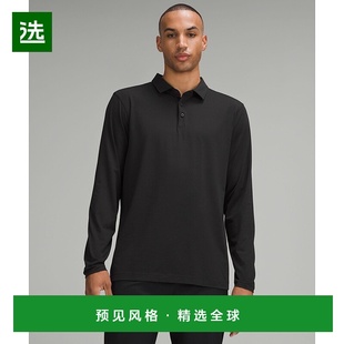 1h可退 欧洲直邮LULULEMON露露乐檬 Evolution长袖Polo衫男装