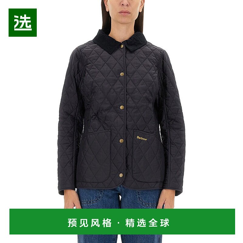 1h可退 香港直邮Barbour 巴伯尔 女士 徽标绗缝夹克 LQU0475LQUN