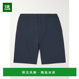 1h可退 香港直邮Incotex 男士 直筒绉条纹短裤 1T175R9375F