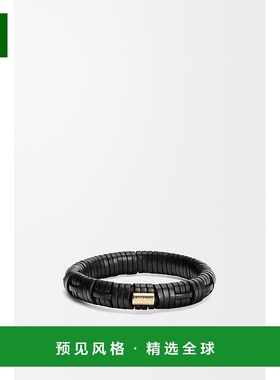 1h可退 欧洲直邮LOEWE/罗意威 女士黑色黄铜/小牛皮手链新款